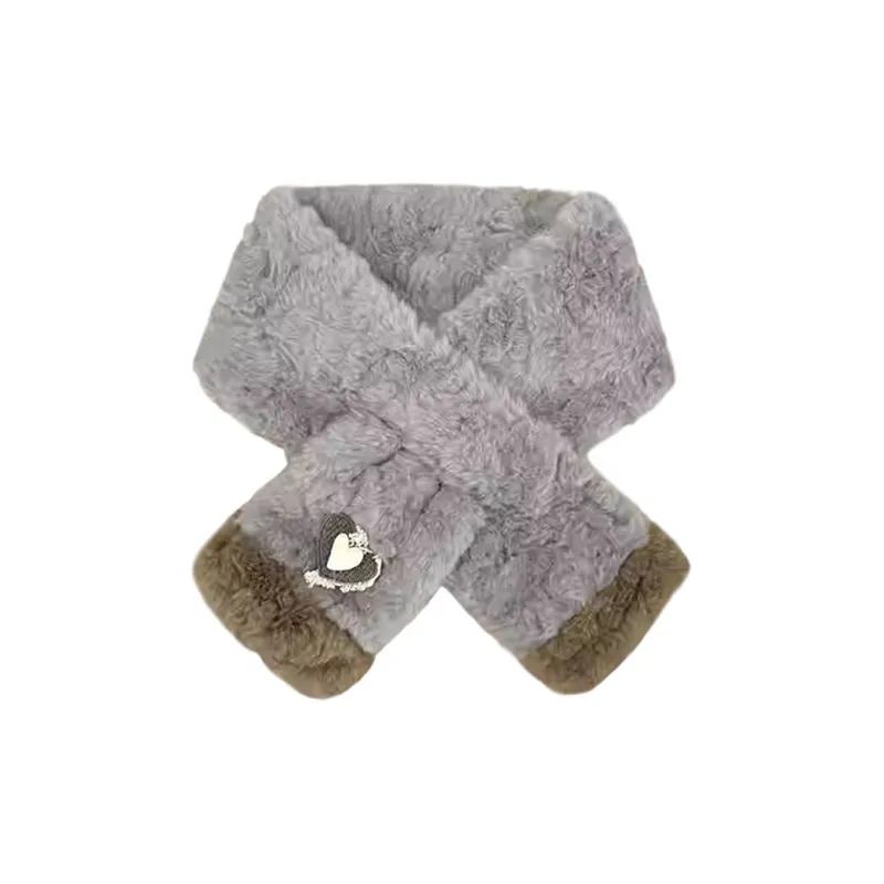 CARTELO Rabbit Fur Plush Yarn Scarf Unisex Gift Box Set-9