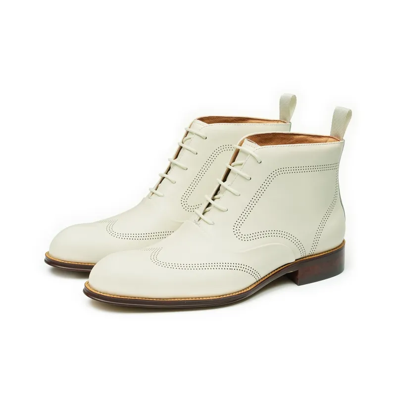 ASTON M.JAZZ Ankle Boots Men's White-2