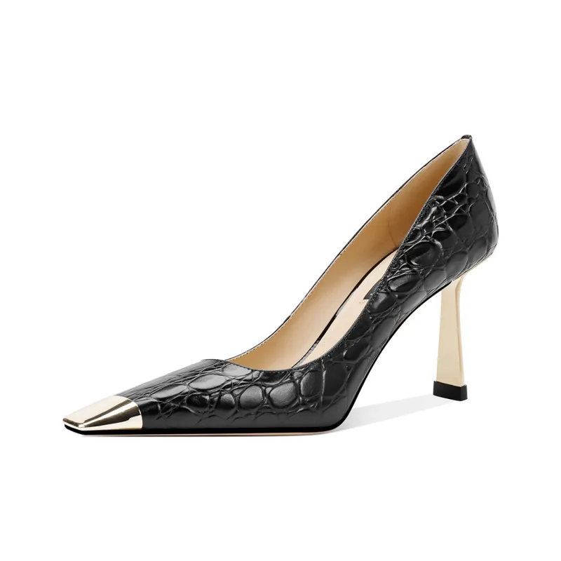 Shesrim High Heels Women's Black, White-1