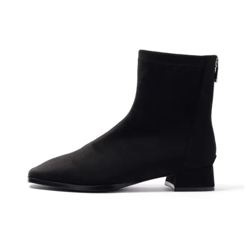 STEVE MADDEN Ankle Boots Women's Black/Apricot