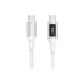 C to C 1.2m Digital Display Yarn[Titanium Silver Gray]