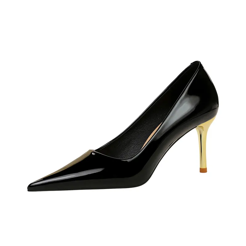 QITUMAUL Slim Heel High Heels Women's-4