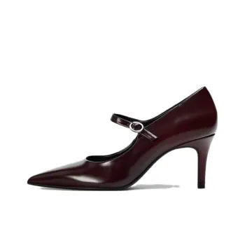 ZARA High Heels 7cm Women's Burgundy