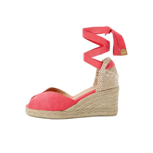 Castañer Wedge Heel High Heels 7cm Women's Pink