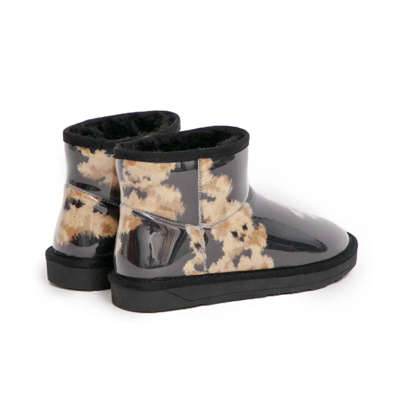 GRACEGIFT Thermal Waterproof Abrasion Resistant Short Snow Boots Women's-4