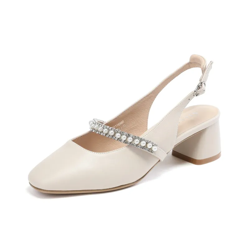 ST&SAT Chunky Heel High Heels 5cm Women's-1
