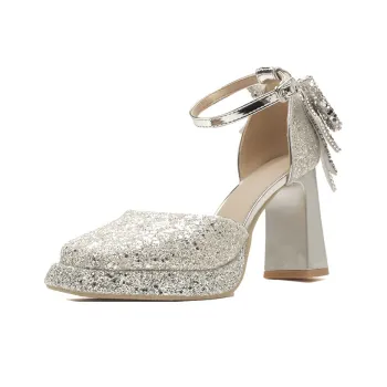 Zubumei Chunky Heel High Heels Women's