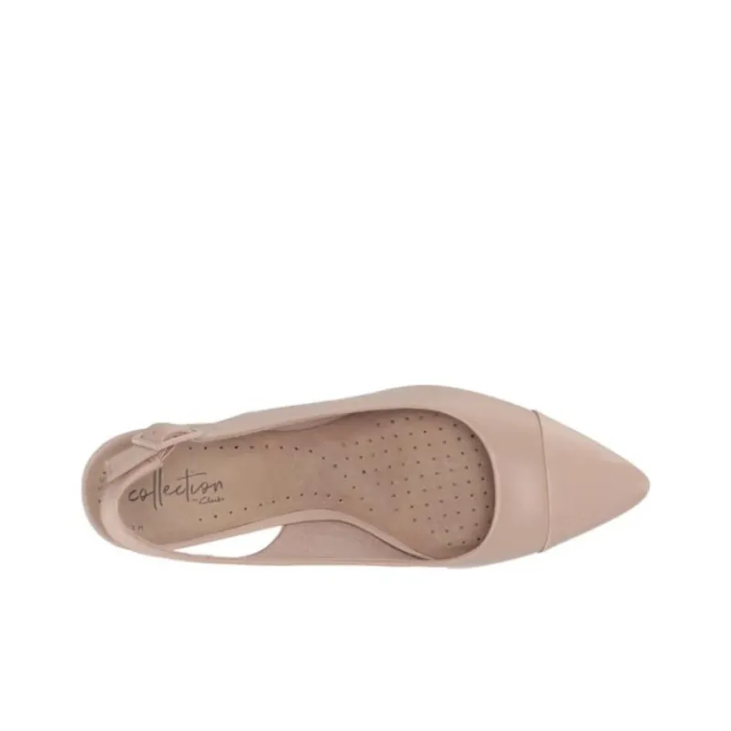 Clarks Slim Heel High Heels 7.5cm Women's Pink-3