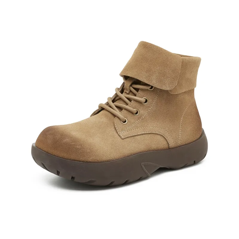 OULISASI Ankle Boots Women's Ecru/Khaki/Apricot/Purple/Army Green/Burgundy-6