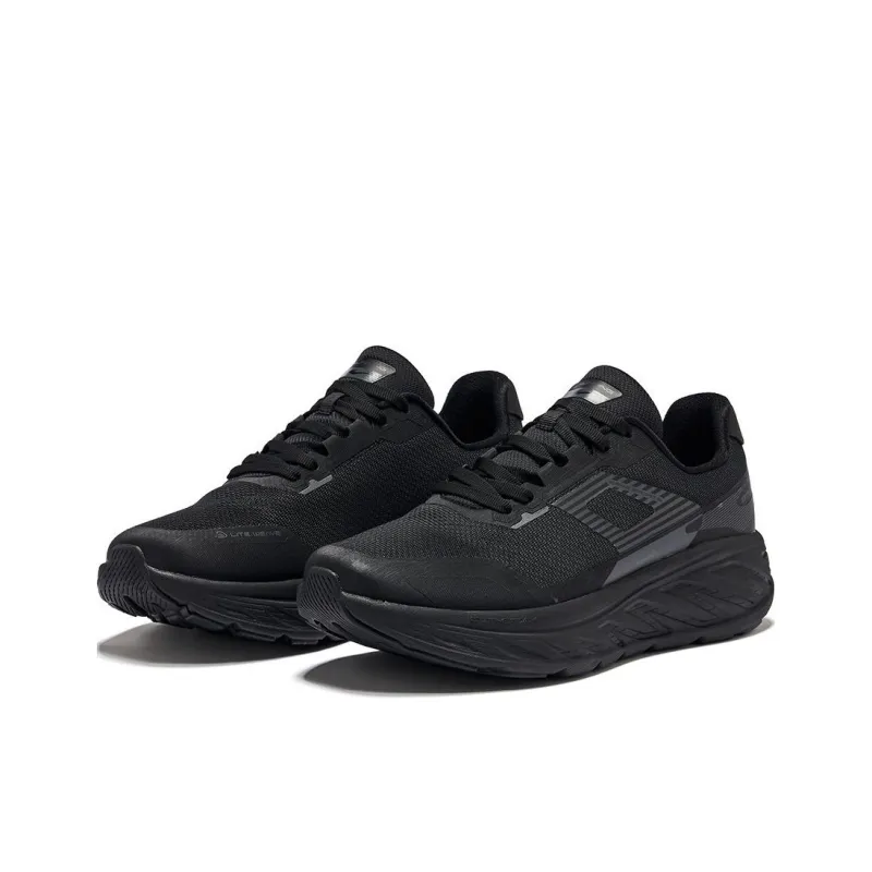 Erke Anti Slip And Wear Resistant Breathable Low Top Casual Running Shoes Men's Black Gray-1