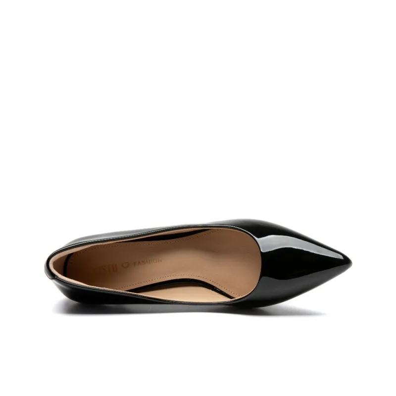 DUSTO Flared Heel High Heels 6.5cm Women's-3