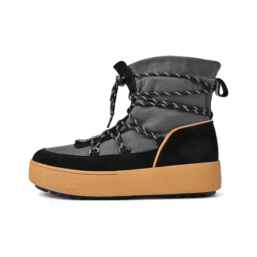Season Ram Snow Boots Unisex Black/Yellow