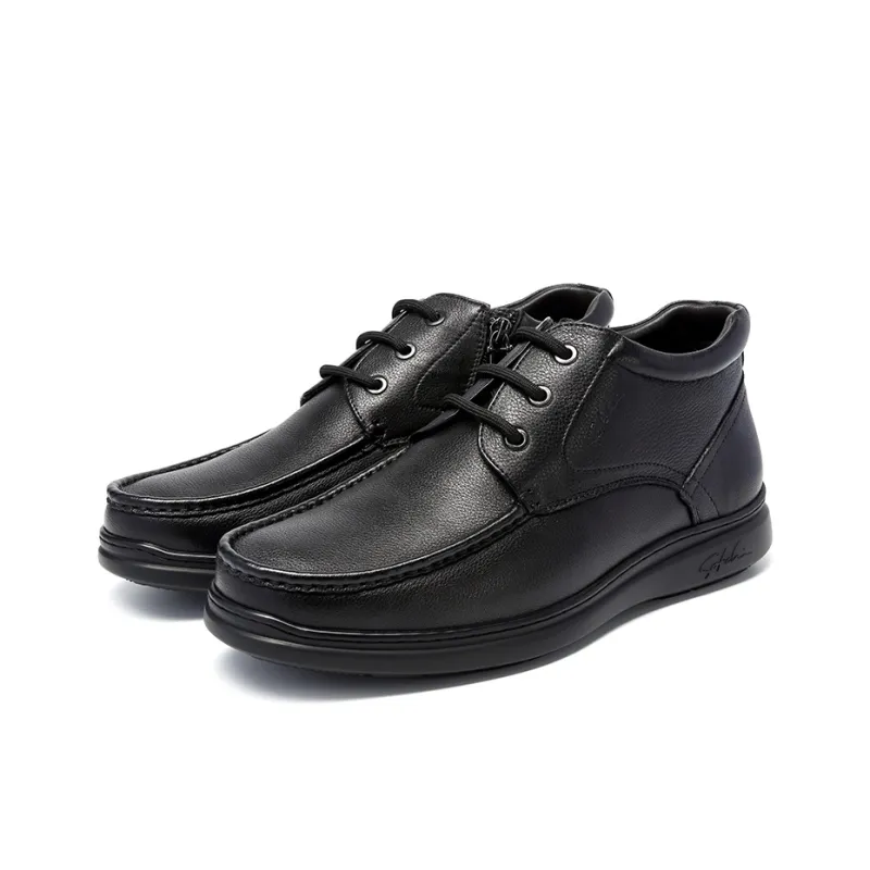 Satchi Ankle Boots 4cm Men's Black-2
