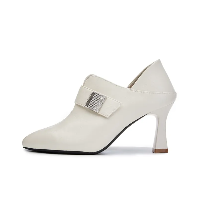 POOQ Slim Heel High Heels 8CM Women's-5