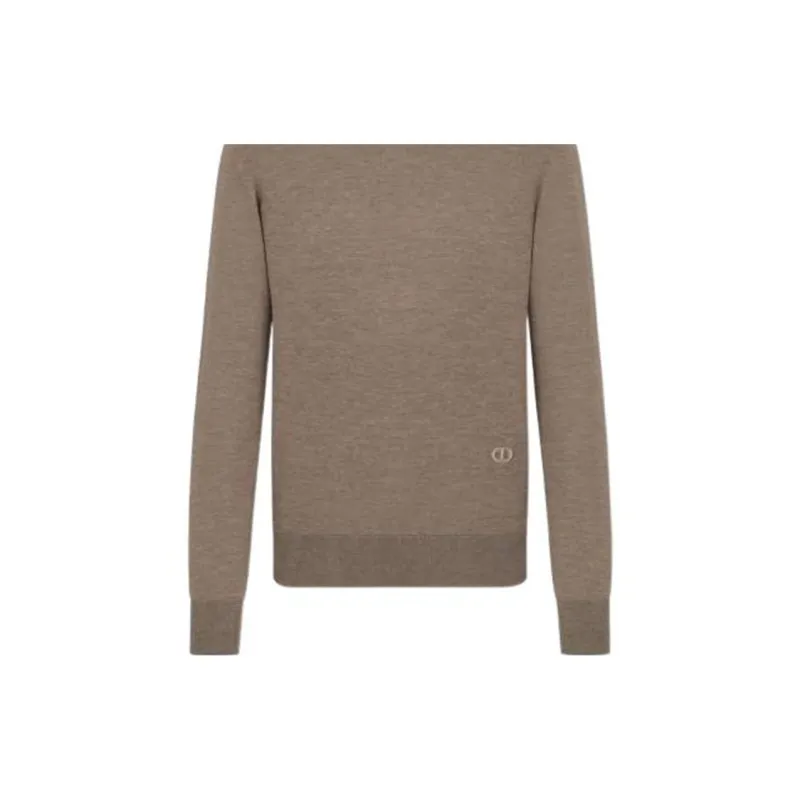 DIOR Cashmere Sweaters Men Brown-5
