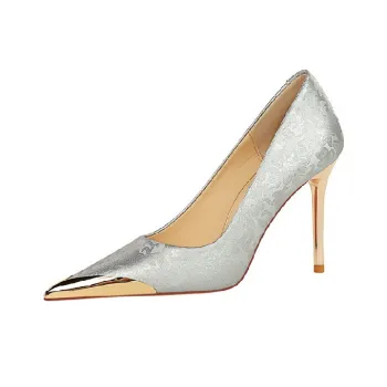 BIGTREE Slim Heel High Heels 10cm Women's
