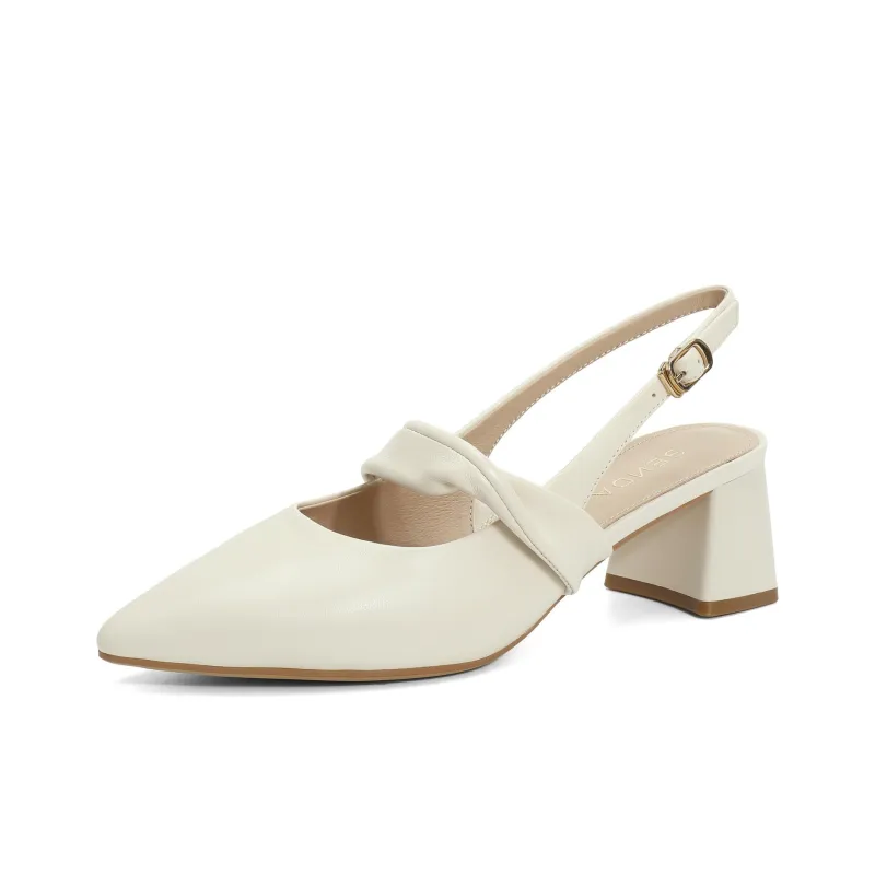 Senda Chunky Heel High Heels 5cm Women's-1