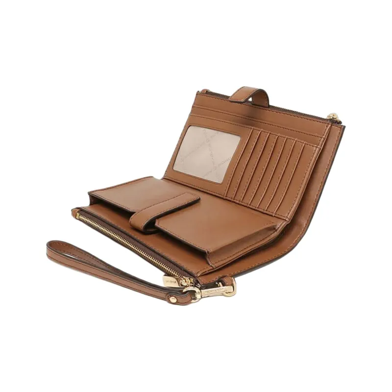 MICHAEL KORS Jet Set Travel Coated Canvas Wallet Large Size Women's Brown-7