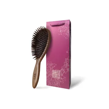 Cow Daddy Natural Material Walnut Wood Airbag Air Cushion Comb Scalp Meridian Detox