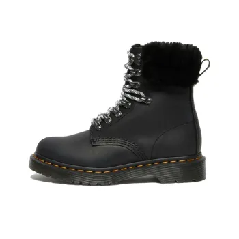 Dr.Martens 1460 Stay Warm Wear resistant Fur Martin Boots Black Women's