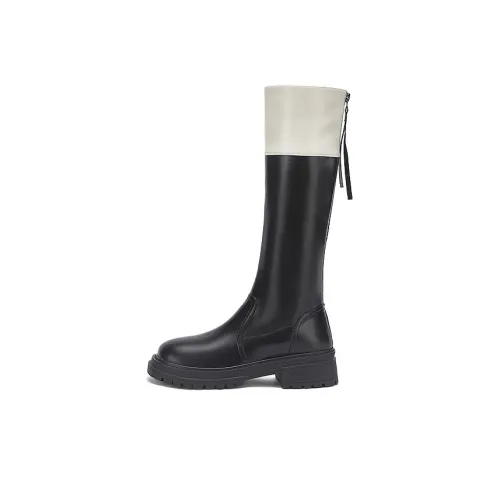 DAPHNE Knee high Boots Women's Black Beige/Black Brown