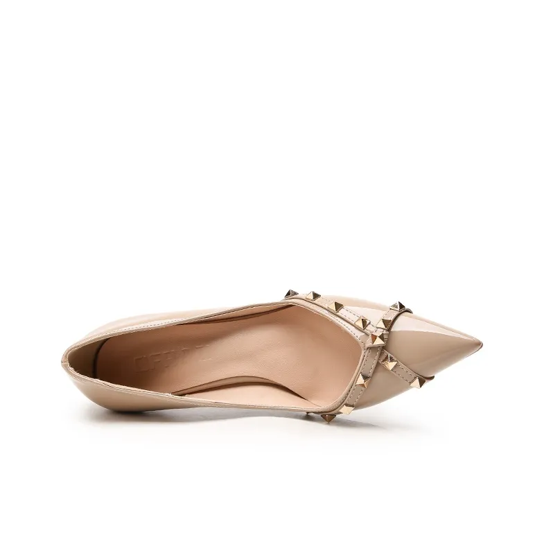 BANWEIDIYA Slim Heel High Heels 8cm Women's-4