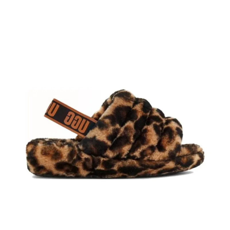 UGG Women's Fluff Yeah Slide 'Panther Print - Butterscotch'-1