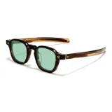 Tortoiseshell Frame with Grass Green Lens