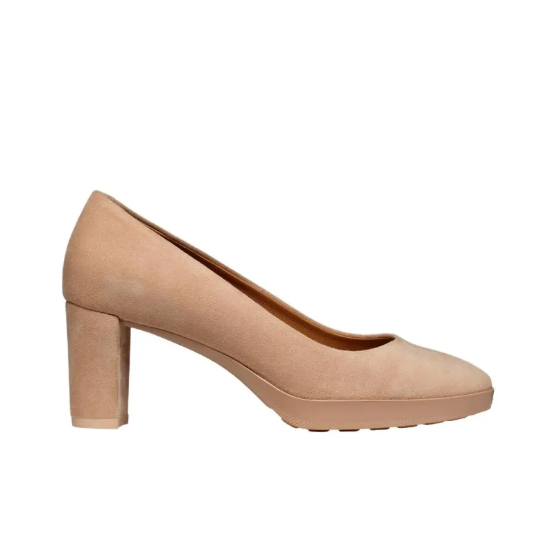 GEOX Chunky Heel High Heels Women's Light Brown-1