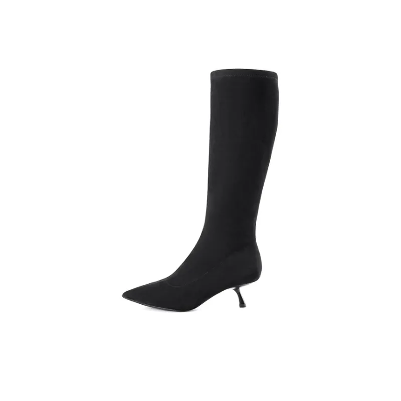 D FUSE SCANDINAVIA Knee high Boots 5.5cm Women's Black-0
