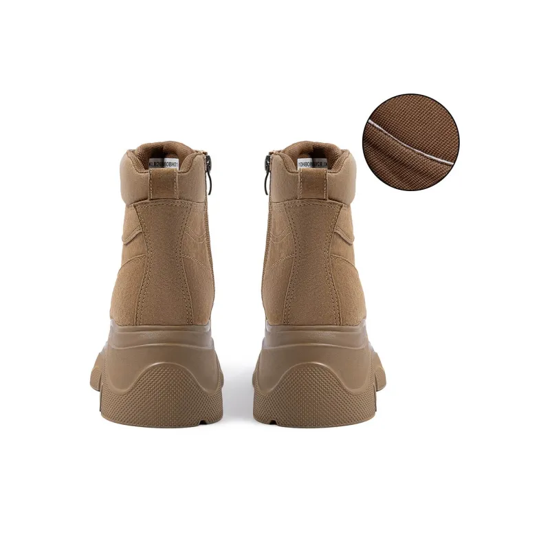 COMELY Martin Boots Women's Khaki/Yellow-11
