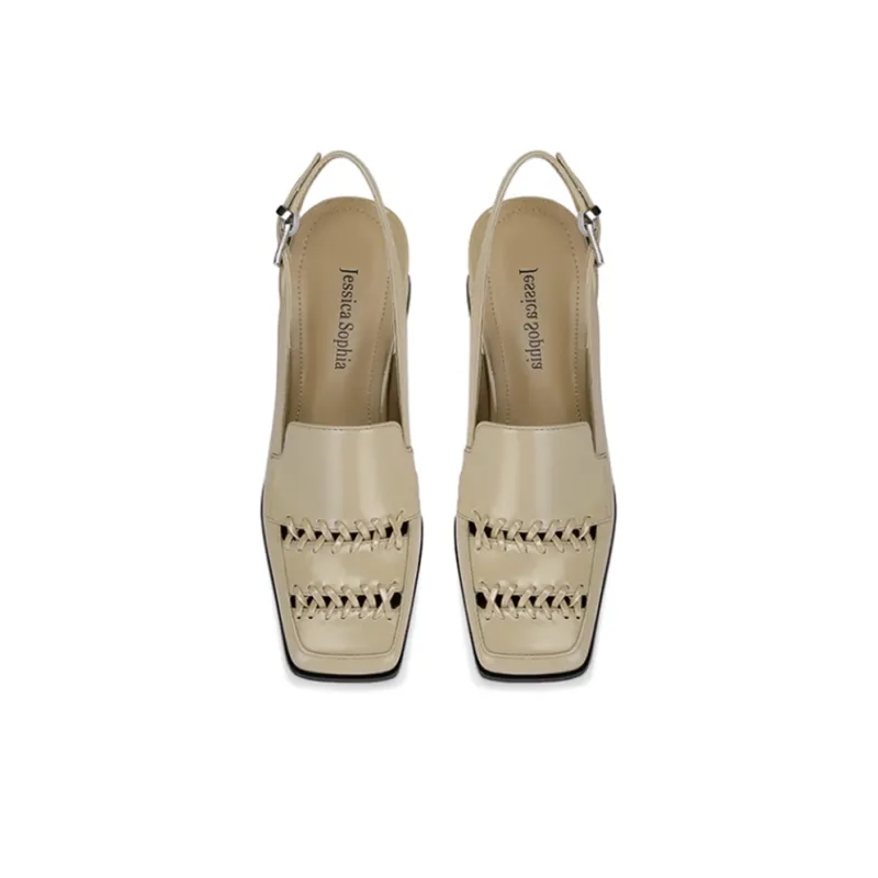 JESSICA SOPHIA Chunky Heel High Heels 4cm Women's-2