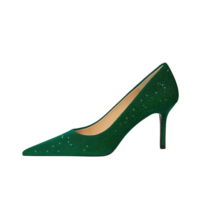 QITUMAUL Slim Heel High Heels Women's-12