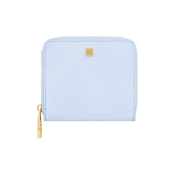 GIVENCHY 4G Grained Calfskin Wallet Small Size Women's Light Blue