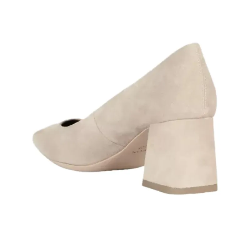 GEOX Giselda Chunky Heel High Heels 6.5cm Women's Beige-3