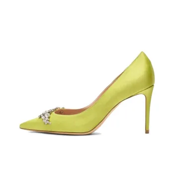 SCAROSSO Greta Embellished Pointed-Toe Pumps