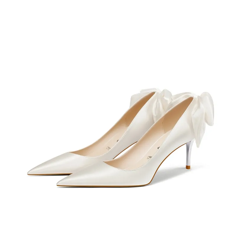 PJJUU High Heels Women's White/Red-2