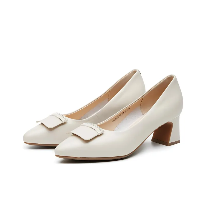 AOKANG Block Heel High Heels Women's-5
