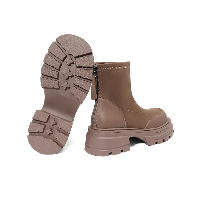EBLAN Ankle Boots Women's Caramel-4