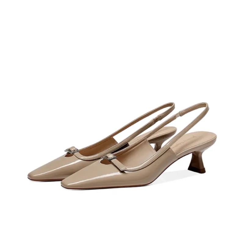 JESSICA SOPHIA Chunky Heel High Heels 4.5cm Women's-4