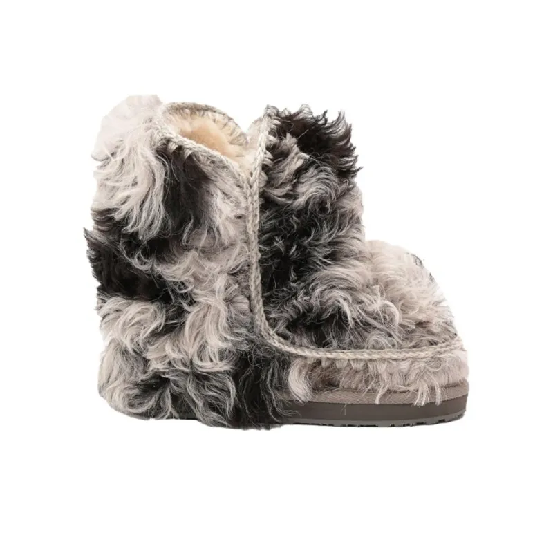 K.D.KENAZ Warm Coverage Short Snow Boots Women's Ecru-5