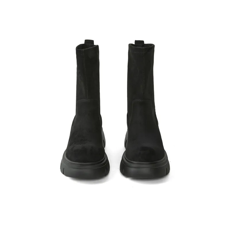 PT'SON Ankle Boots Women's Coffee-5
