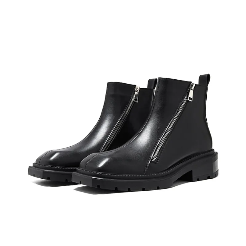 GZZ Ankle Boots Men Black-3