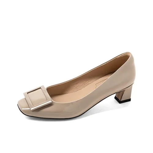 COMELY Chunky Heel High Heels 4.5cm Women's