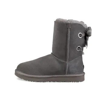 UGG Customizable Bailey Bow Short Gray Women's