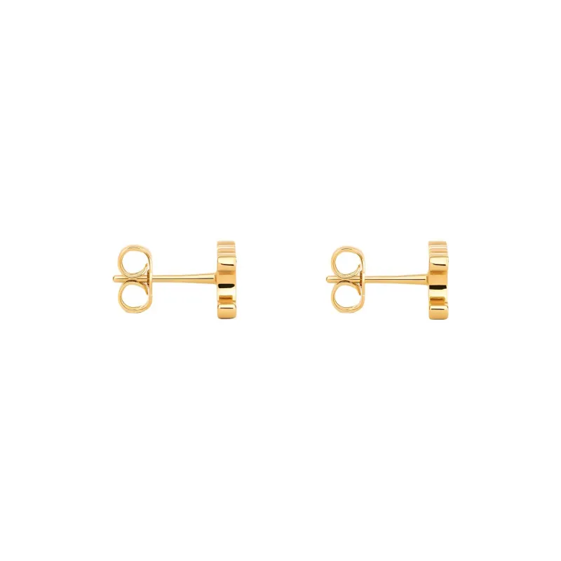 CELINE Triomphe Studs In Brass With Gold Finish-2