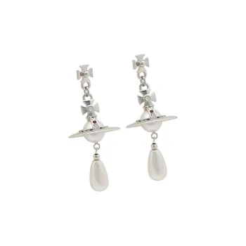 Vivienne Westwood Orb Crystal embellished Drop Earrings