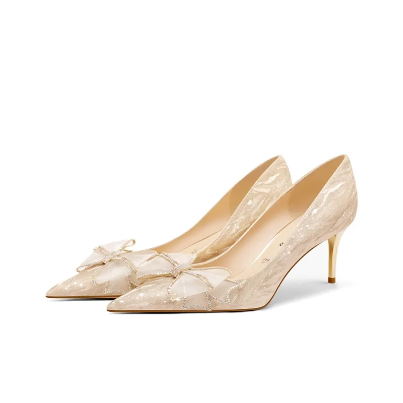 PJJUU High Heels Women's Gold/Silver-2