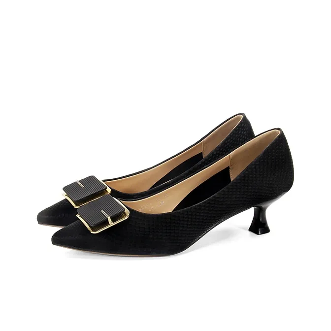 LESELE Chunky Heel High Heels Women's-2