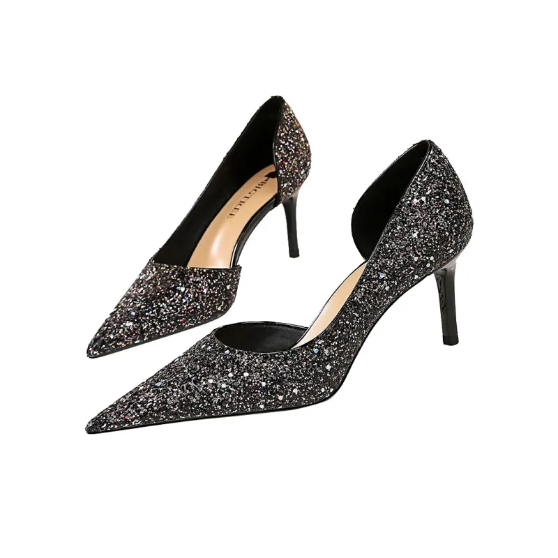 QITUMAUL Slim Heel High Heels 10.5cm Women's-2